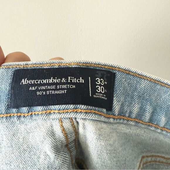 Abercrombie 90’s Straight Vintage Stretch Jean 33 - Picture 2 of 4